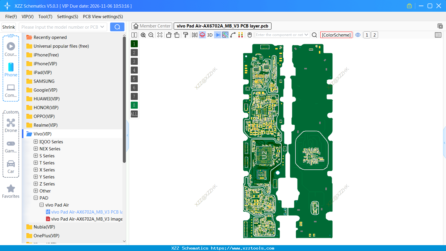 Vivo Pad Air-AX6702A_MB_V3 PCB Layer